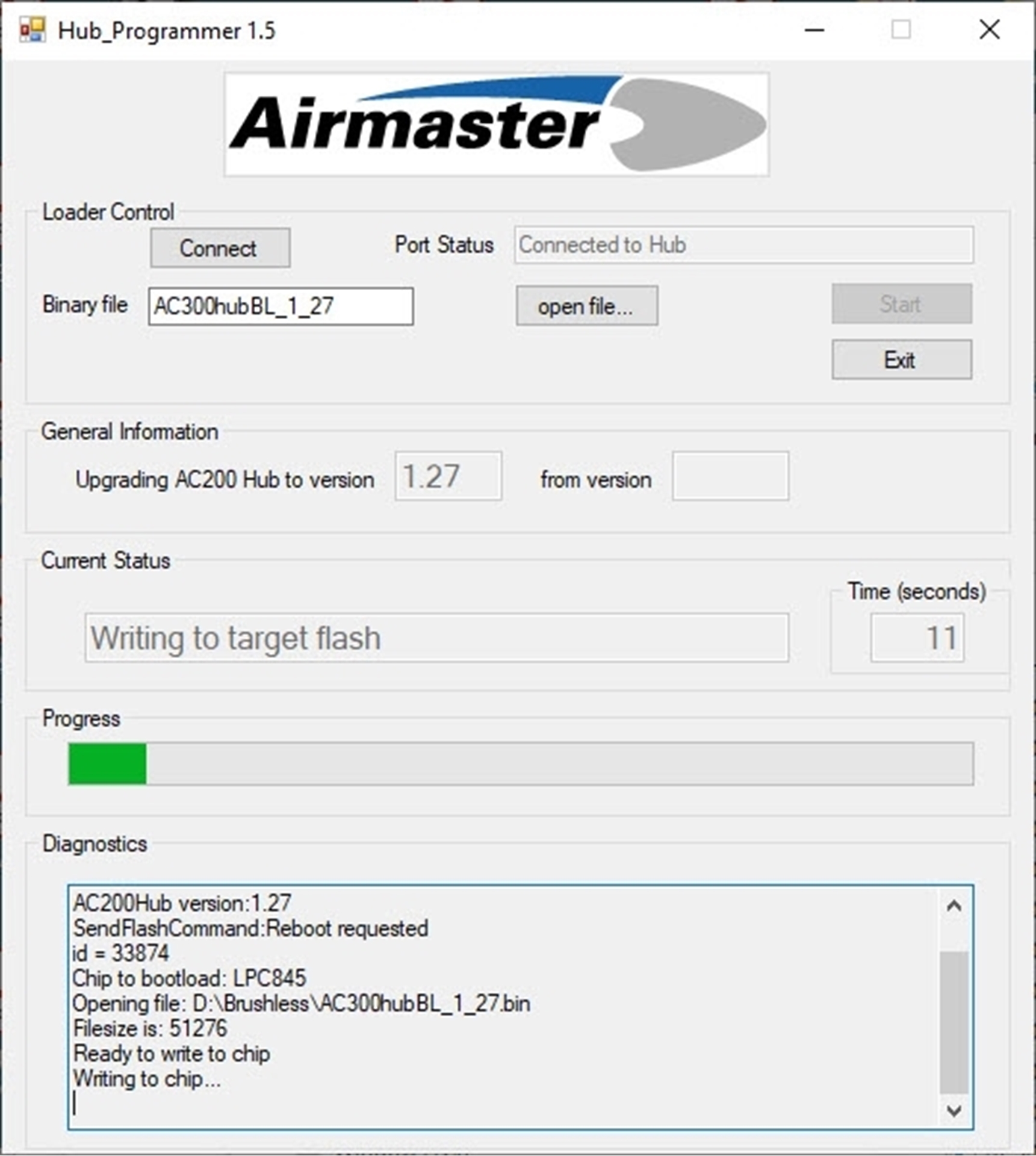 Picture of AC300 Hub Firmware Update Utility