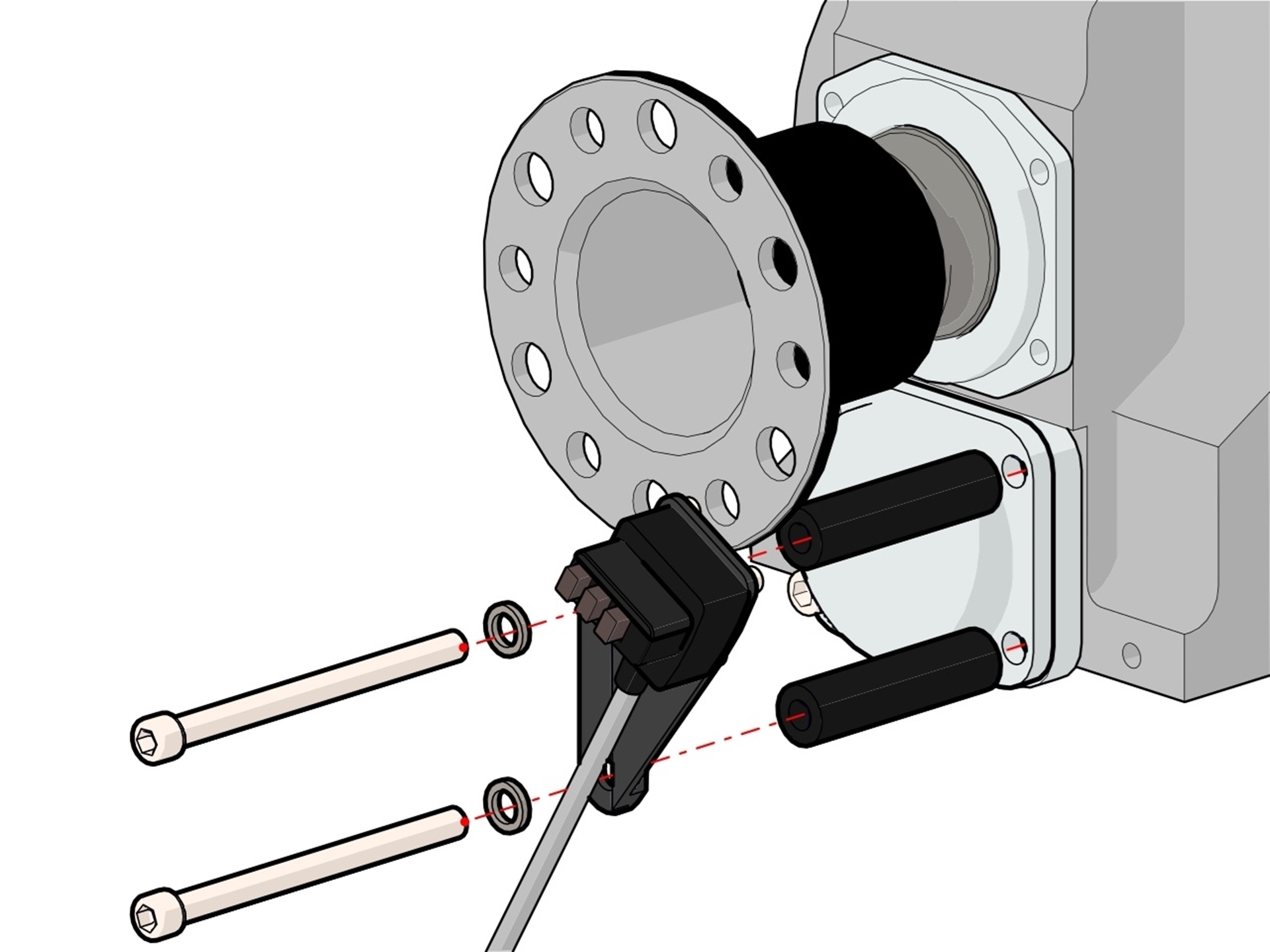 Picture of 4.8.5  Sensor-Brush Installation (Jabiru Standard Slipring)